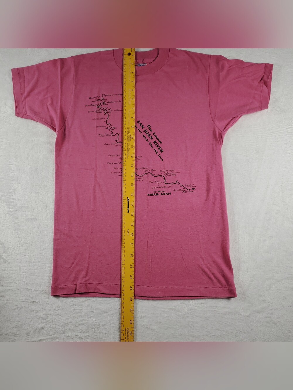 Vintage 90s San Juan River Moab Utah T-shirt Made In USA Single-Stitch XS READ - Picture 3 of 8